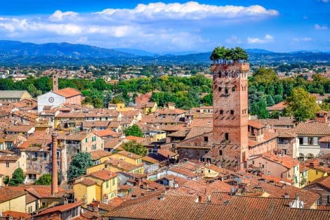 The iconic towers of Lucca